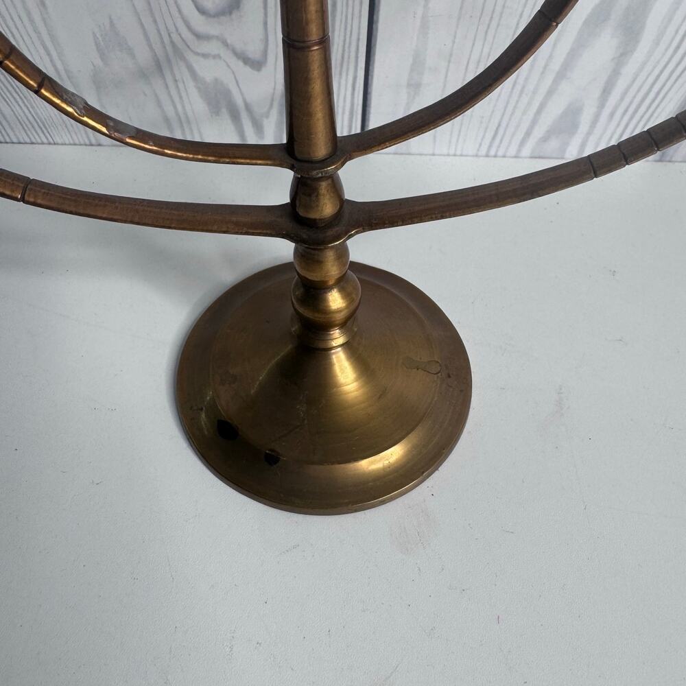 Vintage Brass Candelabra MCM 5 Candle Candlestick Holder - Picture 3 of 7